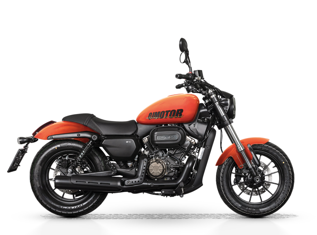 QJMOTOR SRV 12 in Orange – rechte Seitenansicht